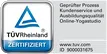 Vom TÜV Rheinland geprüfte Servicequalität.