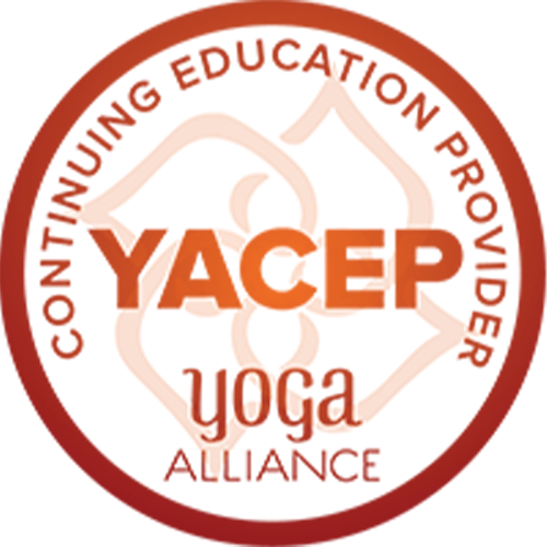 YACEP Siegel von Yoga Alliance für zertifizierte Weiterbildung. Ideal für Yogalehrer auf Online-Yoga-Plattformen.